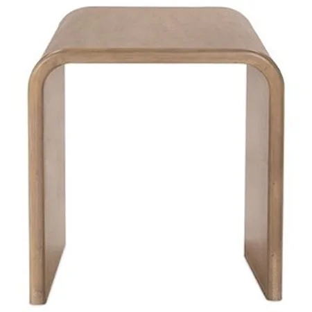 Contemporary End Table with Adjustable Floor Glides